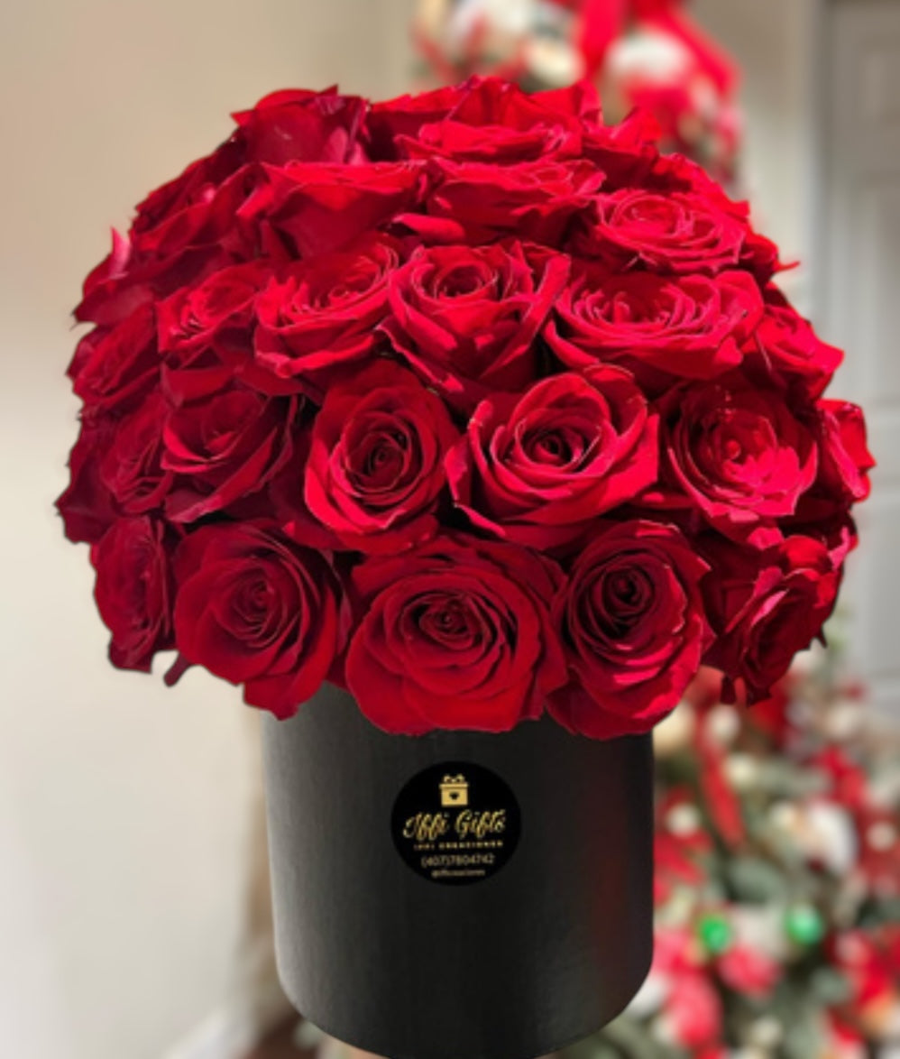 Luxury box roses